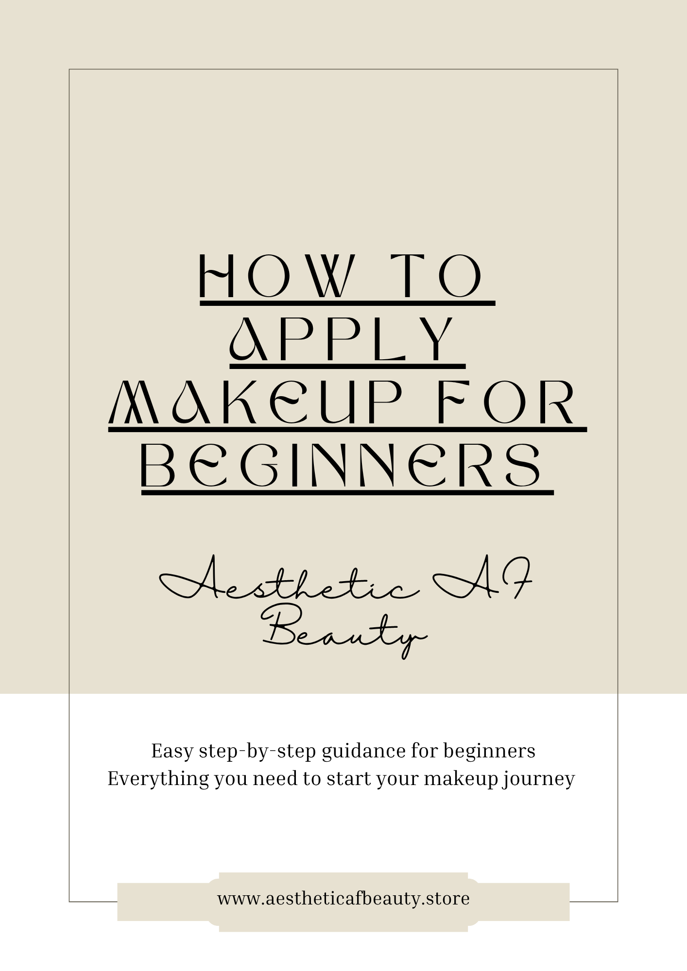 How to Apply Makeup for Beginners | Free Guide